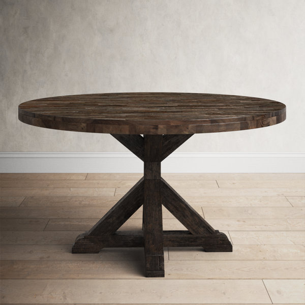 42 inch round store black pedestal table